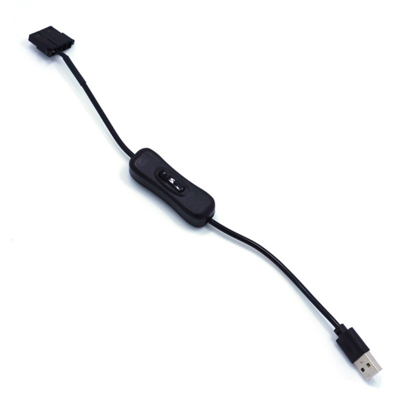Cáp Chuyển Đổi Từ USB Sang 3 Chấu / 4-Pin PWM 5V Dài 30cm Có Công Tắc Bật / Tắt