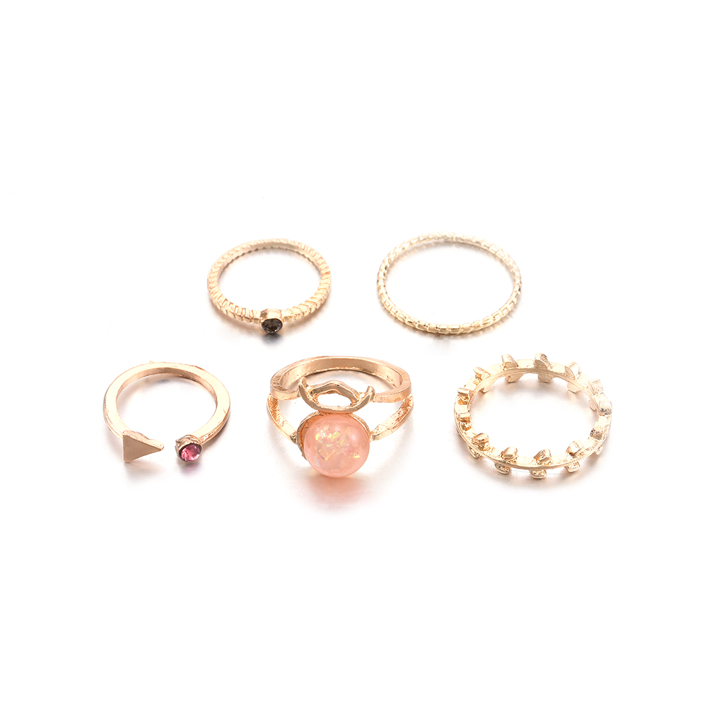 Bộ 5 Chiếc Nhẫn Nữ Thời Trang Đơn Giản