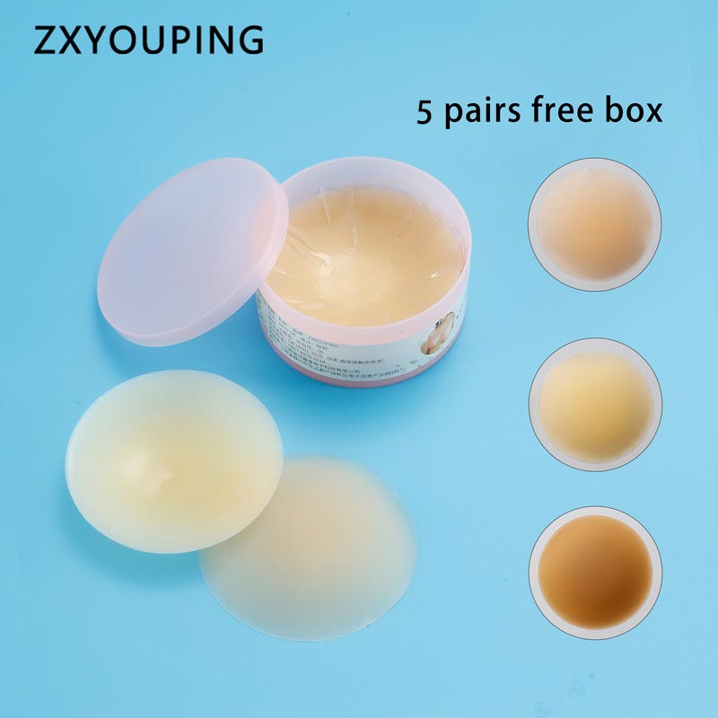 Miếng Dán Ngực Silicone Vô Hình Không Đường May Tái Sử Dụng Tiện Lợi