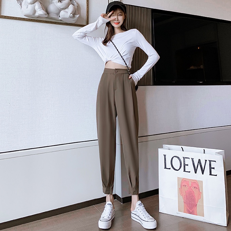 Quần Tây Nữ Baggy Cạp Khuy Lưng Chun Sau Thời Trang Sugal QUAN NU 037