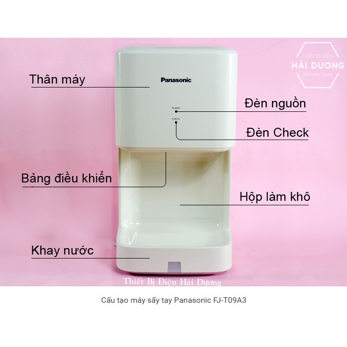 Máy Sấy Tay Panasonic FJ-T09A3 1020W - Cảm Biến Tự Động ( có khay nước ) - Bảo hành 24 tháng