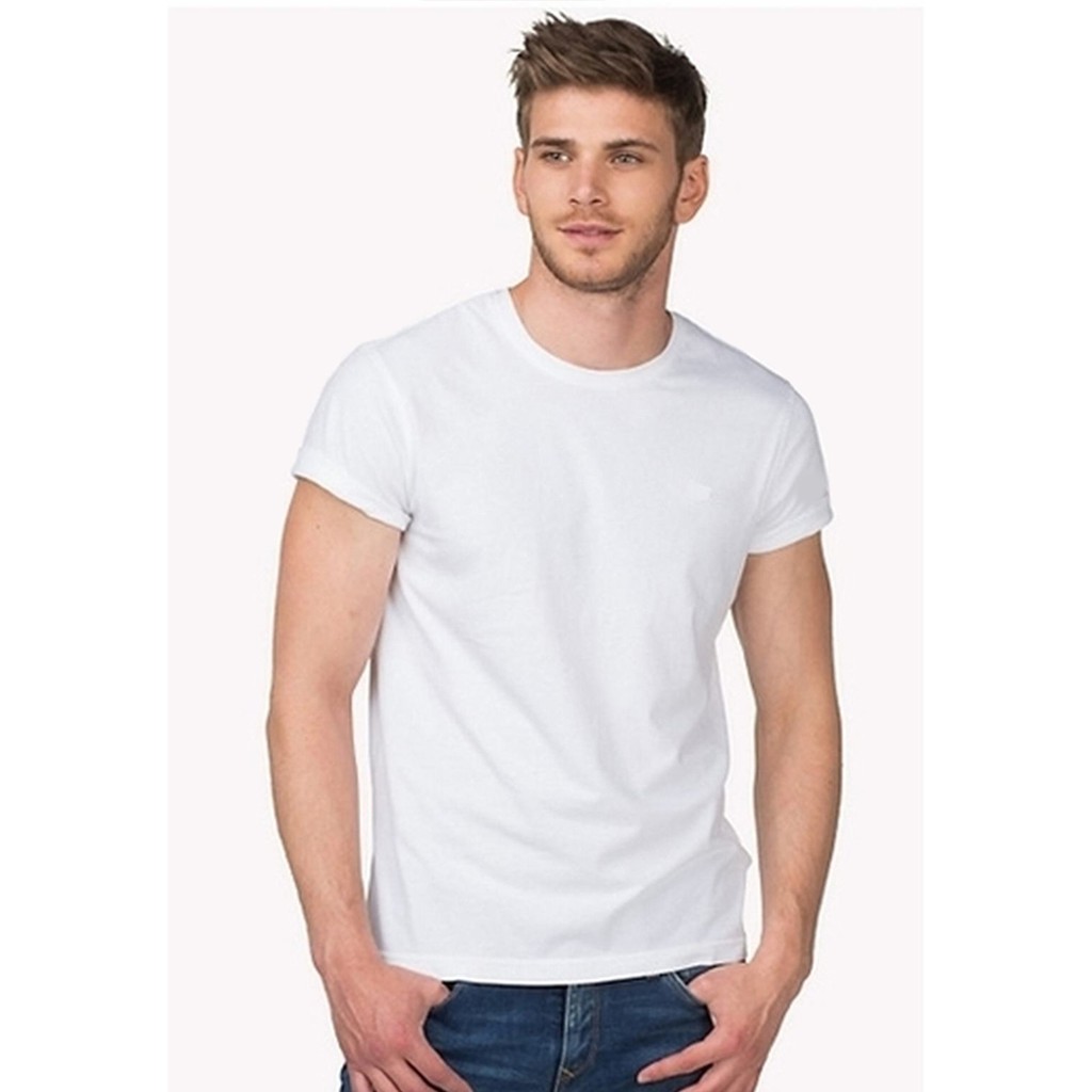 Áo thun trơn nam cổ tròn trắng Size S,M,L form đẹp vải mịn Kabuto | BigBuy360 - bigbuy360.vn