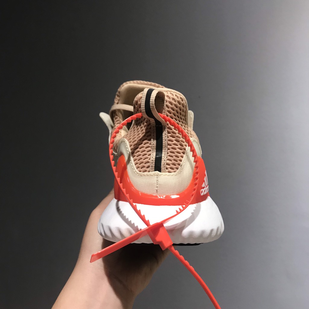 Giày thể thao,Giày sneaker,Giày 𝐚𝐥𝐩𝐡𝐚𝐛𝐨𝐮𝐧𝐜𝐞 kem gót cam