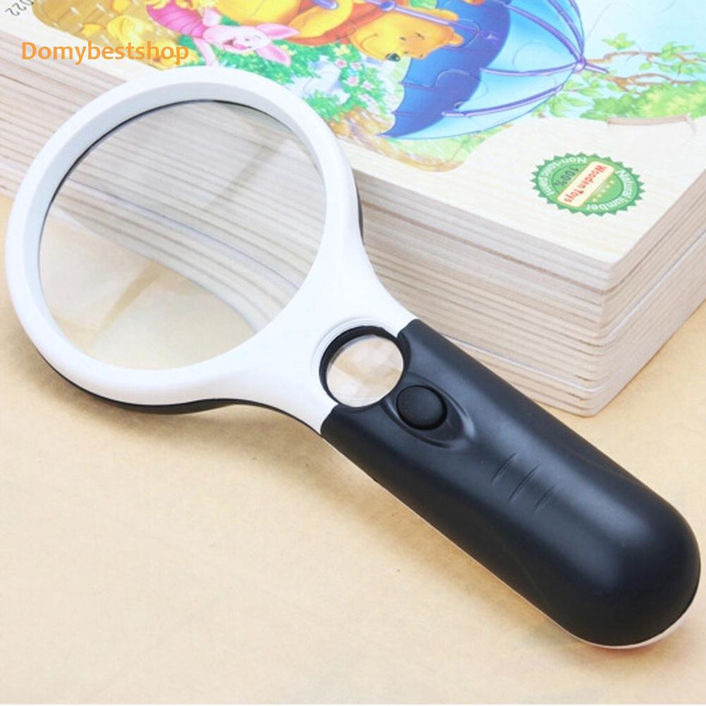 COD☭3 LED Light Pro 45X Handheld Reading Great Magnifying Glass Lens Jewelry Watch Loupe