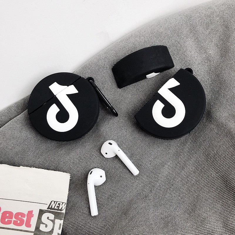 Vỏ Tai Nghe Airpod 1/2 Hình TikTok - Ốp Tai Nghe  Phù Hợp Với Airpods1/2- i11/12 Siêu Cute Dễ Thương