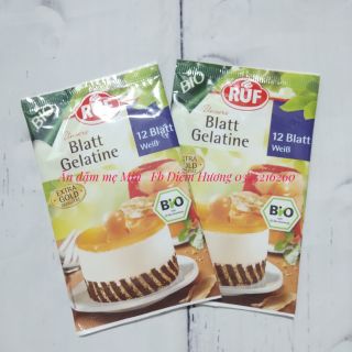 Gelatin hữu cơ dạng lá ruf