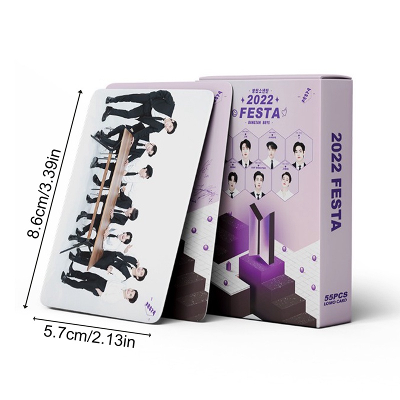 Set 55 Tấm Thẻ Ảnh Lomo Card Jungkook V Jimin Bt Toploader