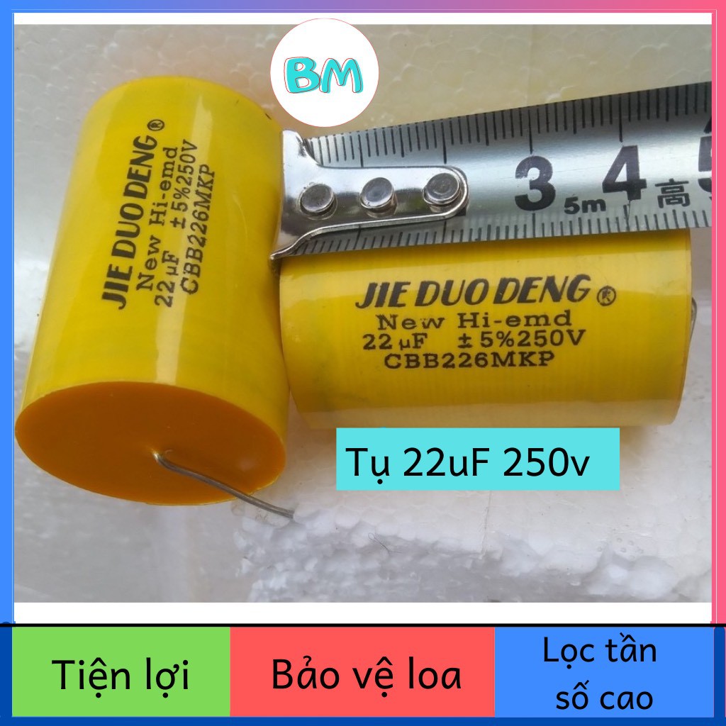 TỤ PHÂN TẦN LOA TRUNG - 6.8uF, 10uF, 22uF - TỤ LOA TRUNG - TỤ LOA MID - TỤ PHÂN TẦN LOA MID - TỤ PHÂN TÂN LOA TRUNG