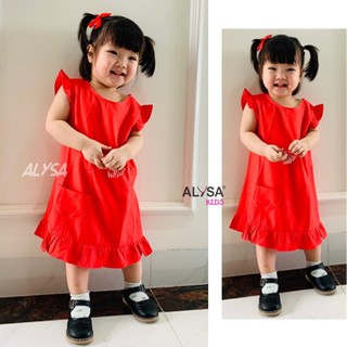 Váy đầm bé gái ALYSA kids váy trẻ em sát nách thiết kế cao cấp vnxk đầm cho bé