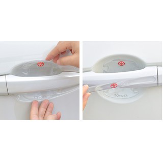 Bộ 10 Miếng Dán Silicon Chống Xước Hõm Cửa, Tay Nắm Cửa, Gương Có Logo Hãng Xe | BigBuy360 - bigbuy360.vn