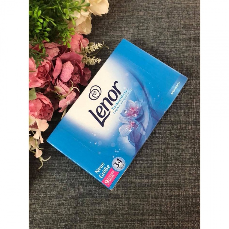 Giấy thơm quần áo Lenor Trocknertucher hộp 34 tờ - Beecok