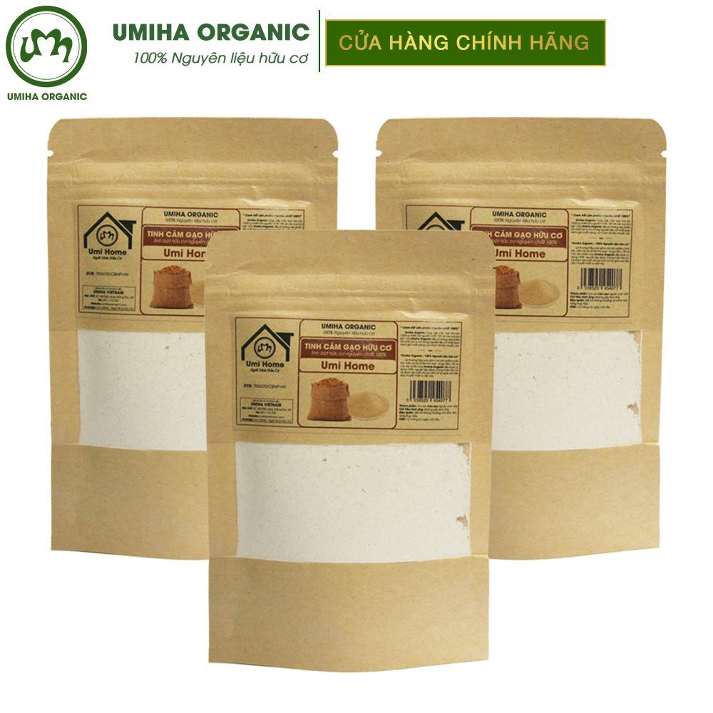 Bột Cám Gạo đắp mặt hữu cơ UMIHOME nguyên chất 135G dưỡng trắng da, tẩy da chết, ngừa nám và thâm mụn | BigBuy360 - bigbuy360.vn