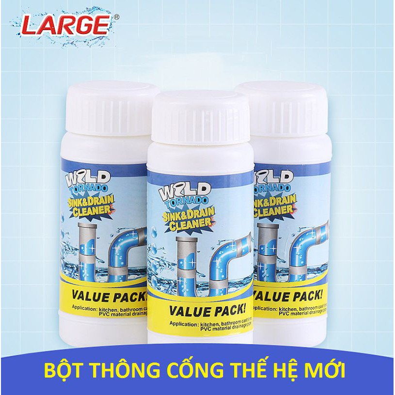 Chai bột thông ống cống WLLD
