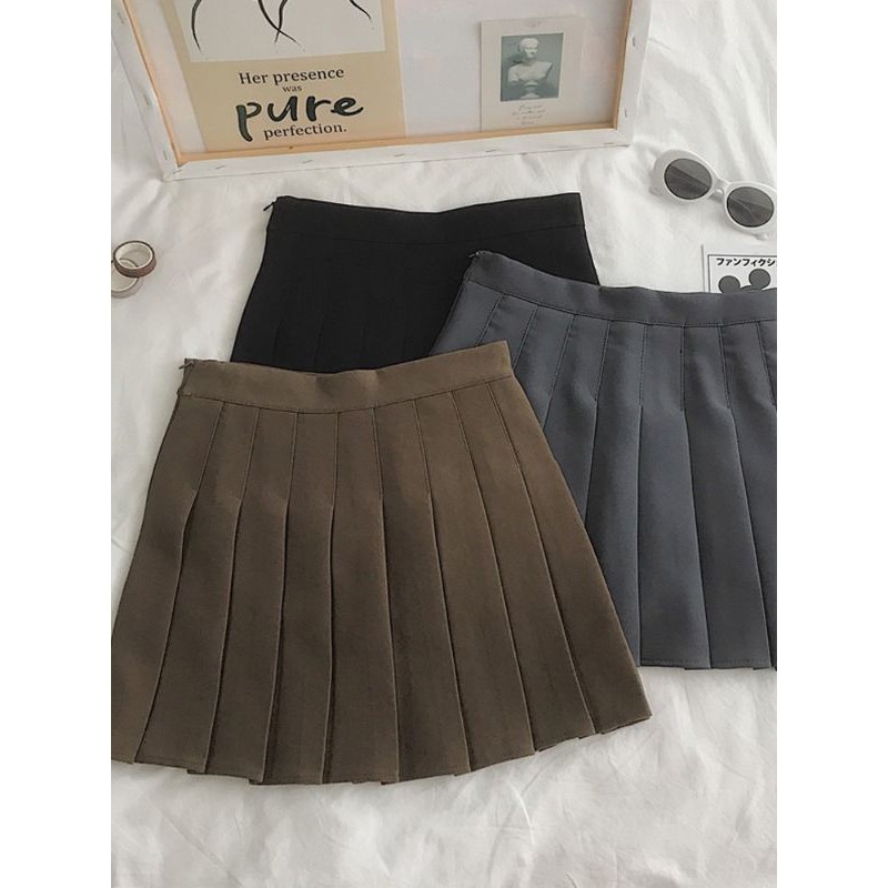 CHÂN VÁY DẠ XẾP LY CÓ QUẦN BÊN TRONG HÀNG QC L1 | BigBuy360 - bigbuy360.vn