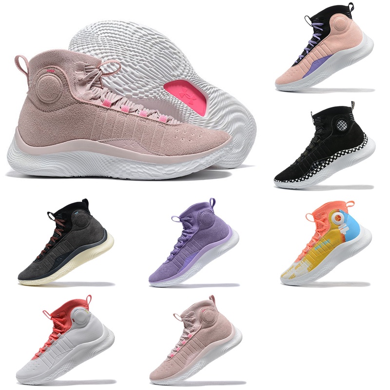 Giày bóng rổ Curry 4 Flotro - Tích hợp Zoom, Air chuẩn, Full box, tem mác, giấy gói | Choibongro.vn