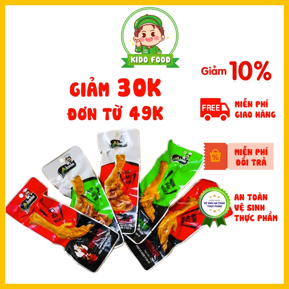 Chân gà cay Việt Nam thương hiệu Alishan mang hương vị cay cay từ chân gà Tứ Xuyên về Việt Nam, KD01