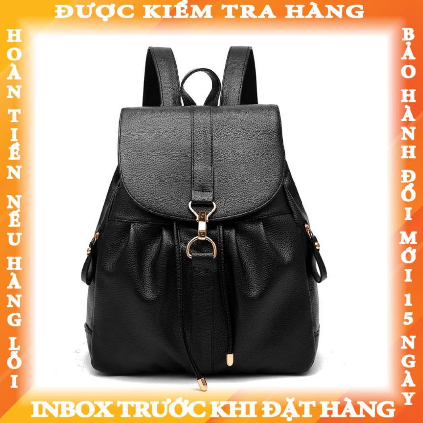 BaloHome - Balo da nữ mềm đẹp, Balo dây rút, Balo da vừa A4, thích hợp đi làm, đi học, đi chơi balonui