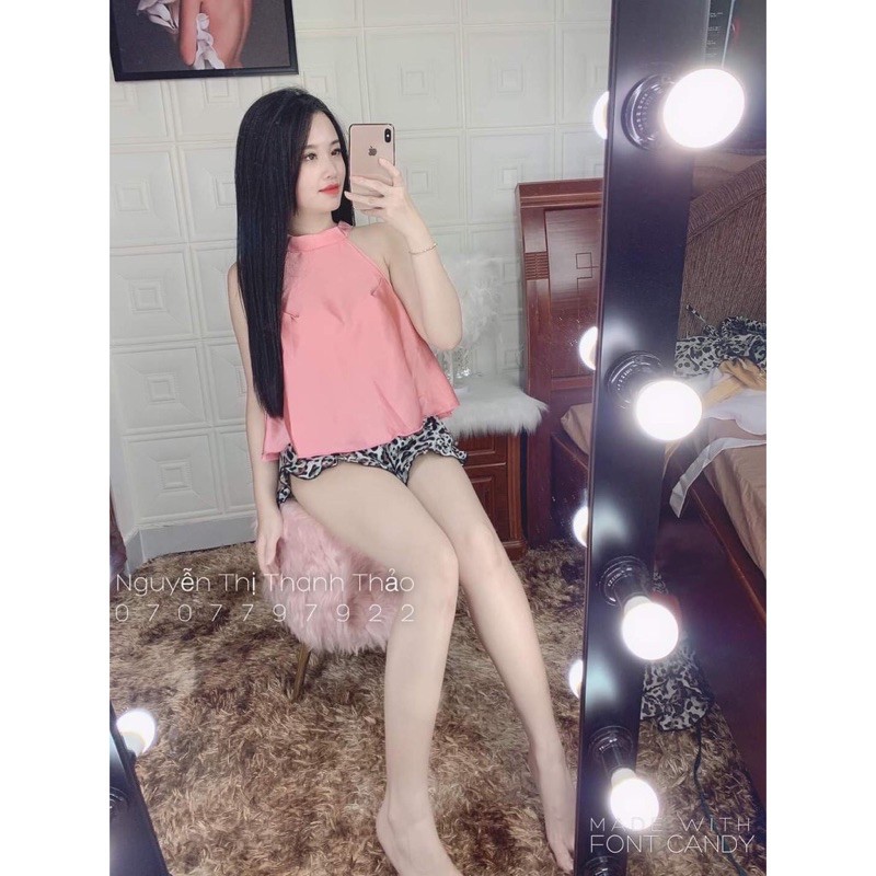 ❤FREESHIP❤ Đồ Ngủ Nữ Đồ Mặc Nhà Đồ Ngủ Yếm Lụa Satin Cao Cấp Freesize 40-60 Kg BOYEMBEO | BigBuy360 - bigbuy360.vn