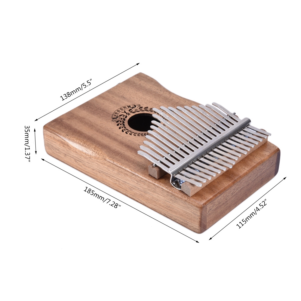 Đàn Kalimba 17 phím hộp gỗ sang trọng nhạc cụ chơi nhạc kèm phụ kiện