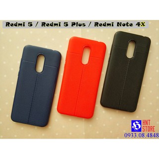 ỐP LƯNG XIAOMI REDMI NOTE 4X - CAO SU GIẢ DA
