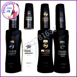 Combo sữa tắm + xịt khử mùi axe