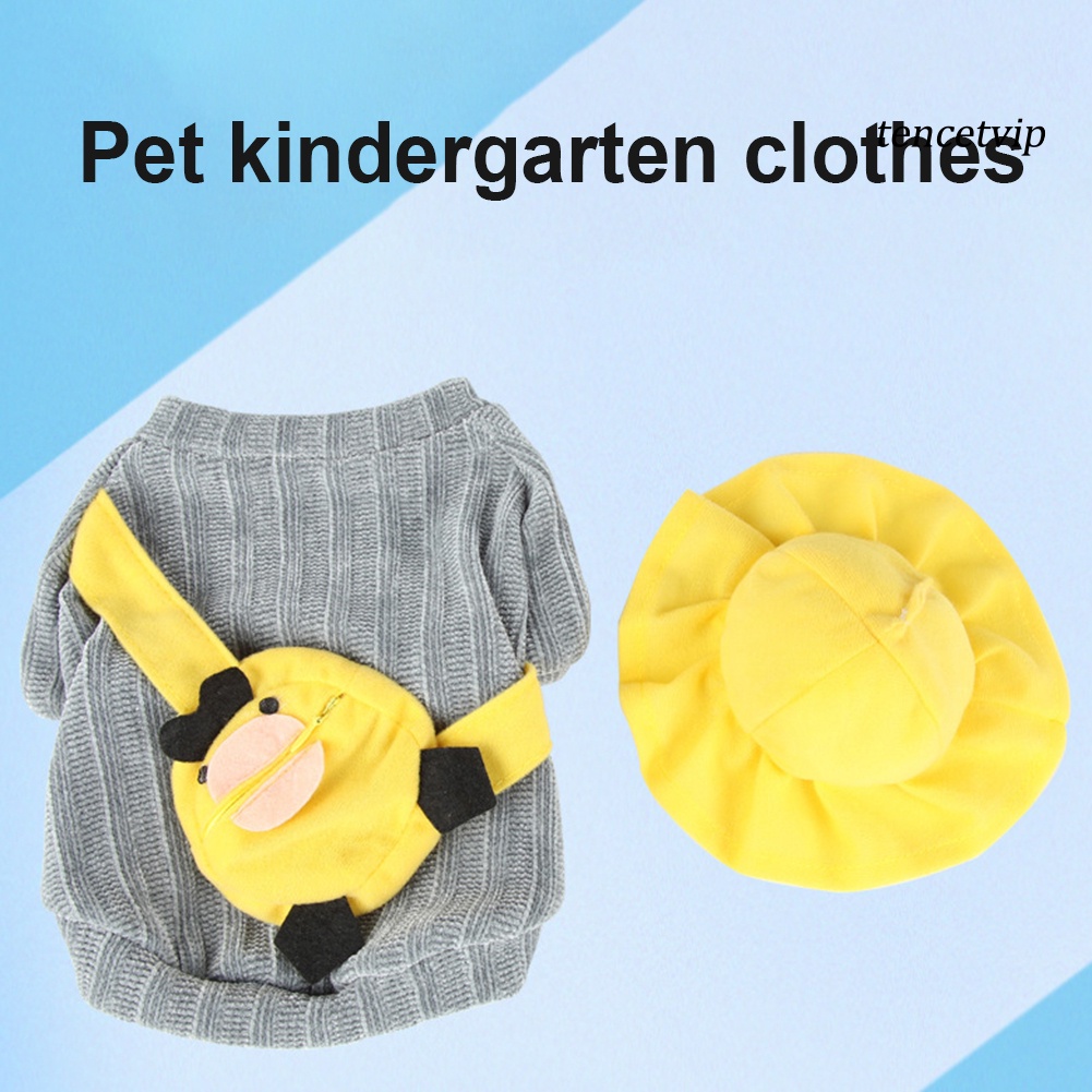 Balo Cotton Họa Tiết Vịt Vàng Hoạt Hình Đáng Yêu Cho Thú Cưng