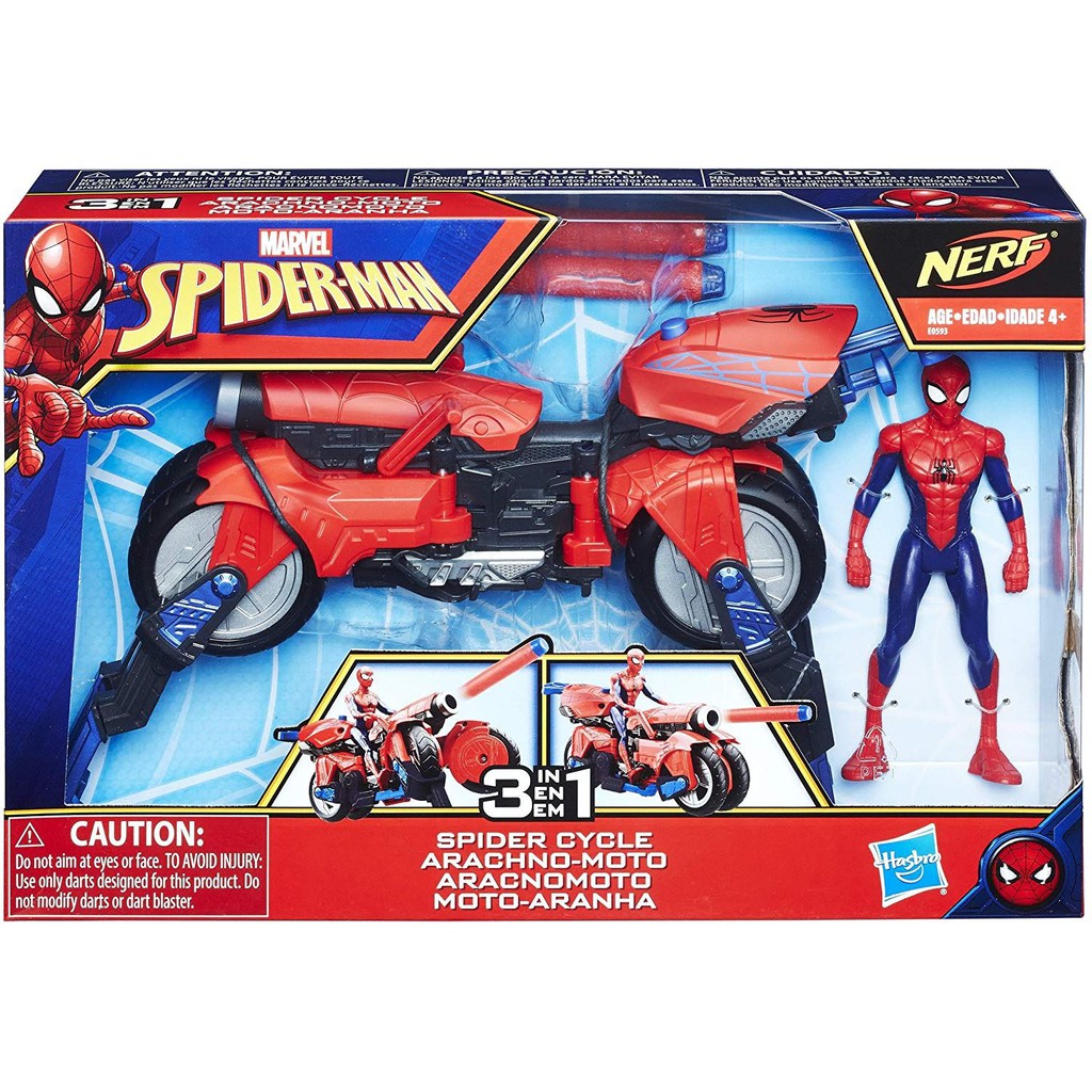 Mô tô Người Nhện Spider-Man 3-in-1 Spider Cycle with Spider-Man Figure