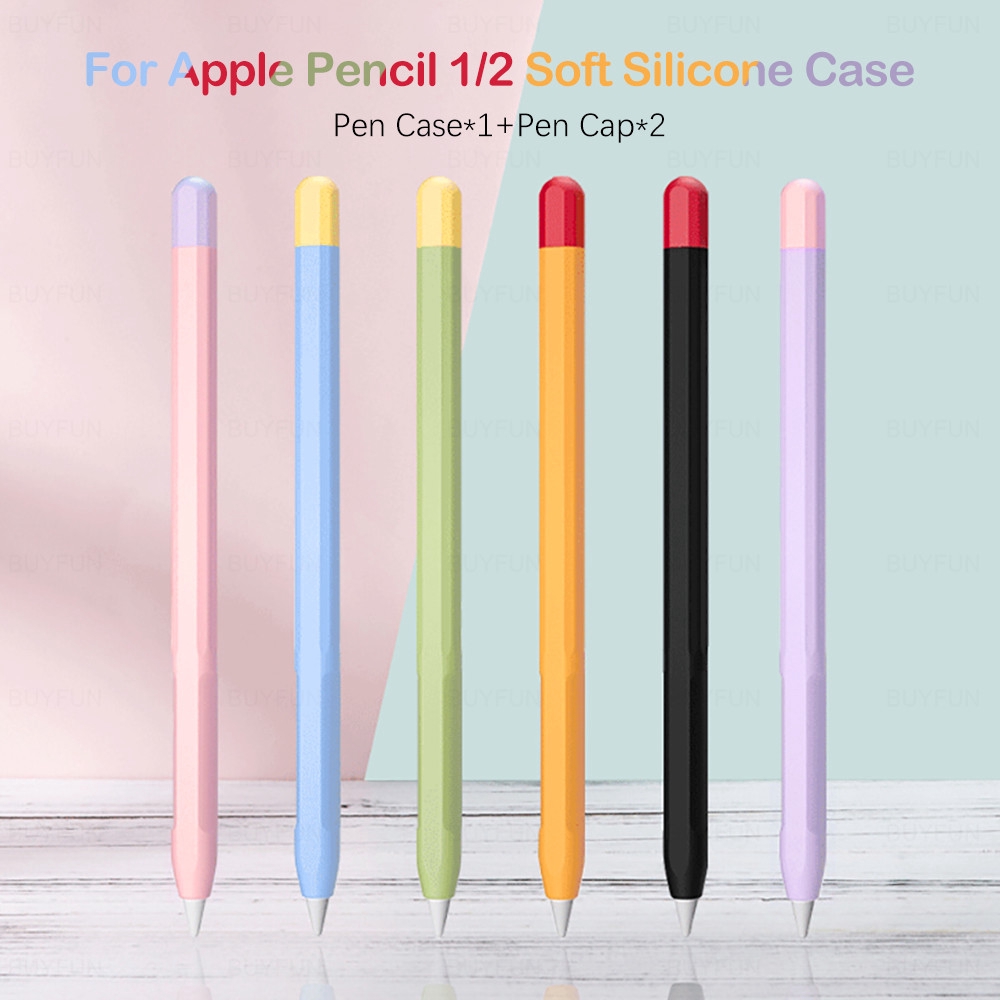 Ready Ốp bảo vệ Apple Pencil 1 và Pencil 2 chất liệu silicon cao cấp, vỏ ốp cover Apple Pencil silicon hình củ cà rốt dễ thương