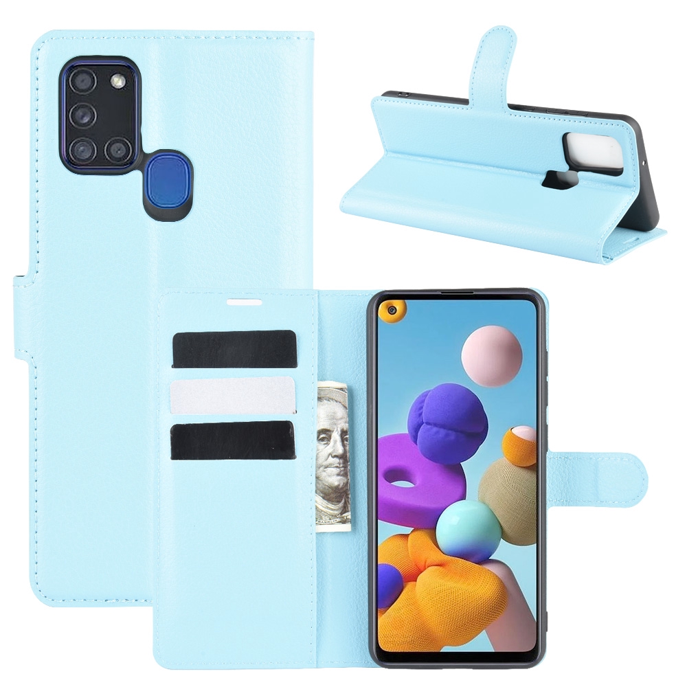 Bao da điện thoại dạng ví nắp gập có ngăn đựng thẻ cho Samsung Galaxy A21 / A21S | BigBuy360 - bigbuy360.vn