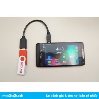 Bộ 2 sợi dây cáp OTG đầu dẹt (Đen - Xanh - Hồng - Trắng - Giao màu ngẫu nhiên)
