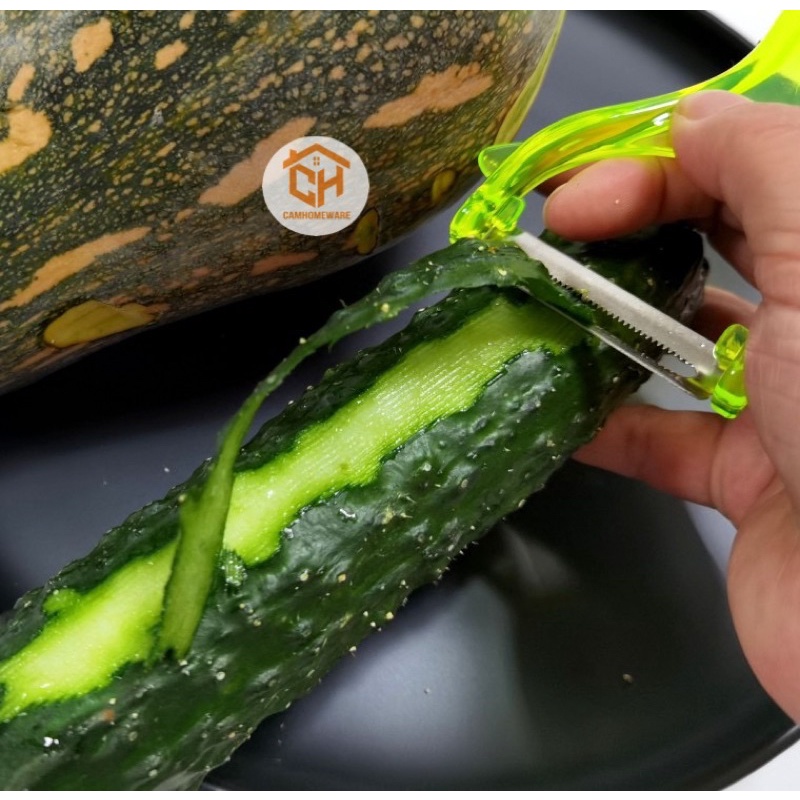 Nạo Gọt Vỏ 2 trong 1, Nạo Hoa Quả Inox