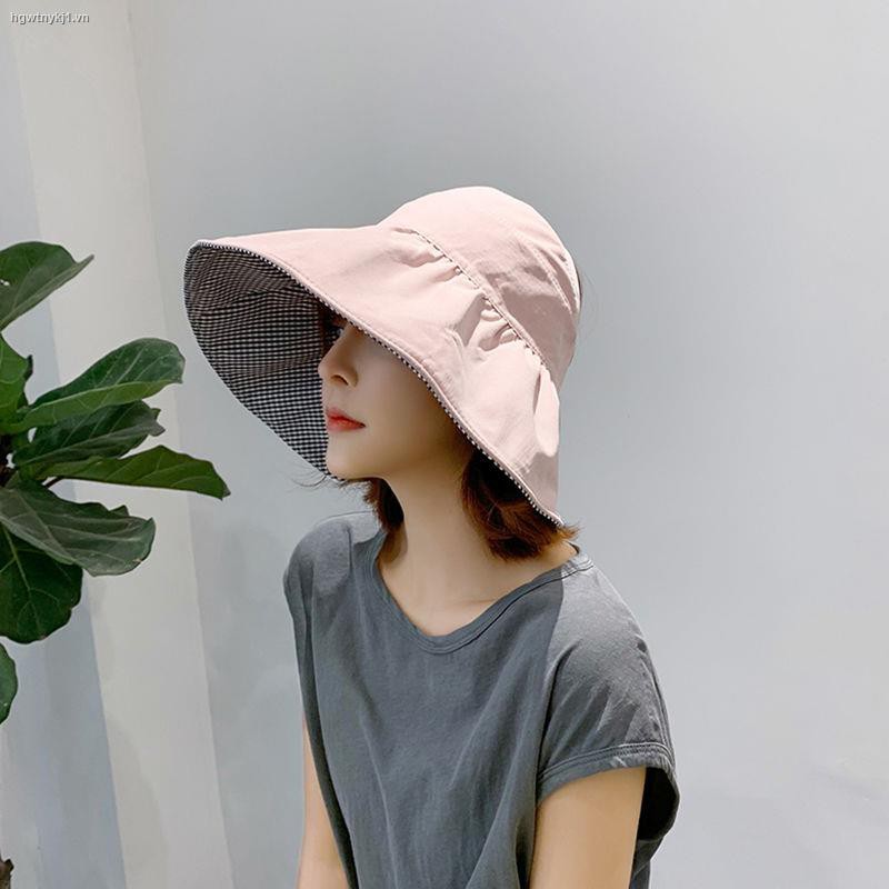 ∏hat female new Korean version wild spring and summer sky top double-sided sunshade cover face sunscreen UV sun fisherman