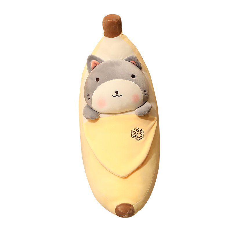 Aixini Fruit Banana Plush Toy Plushie Cat Rabbit Shiba Inu Food Kawaii Pillow Cute Cartoon Soft Toys Kids Baby Home Decor Birthday Gift