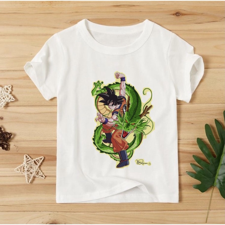 áo thun cho bé trai Songoku dragonball mát mẻ