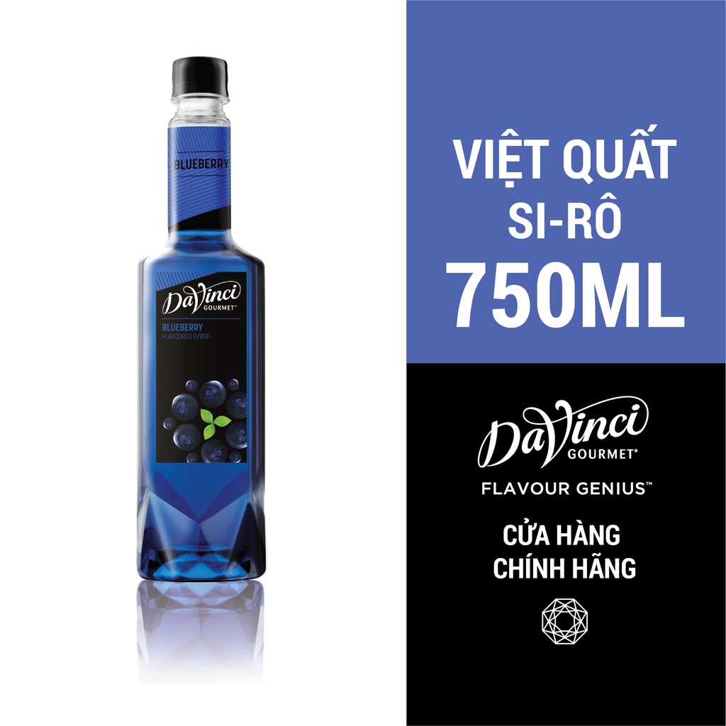 Syrup Việt quất Davinci (Blueberry) 750cl