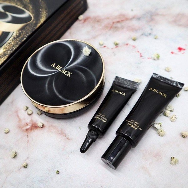 Phấn nước A Black All Day Perfect Cover Cushion SPF 47 PA++ HONGS BEAUTY | BigBuy360 - bigbuy360.vn