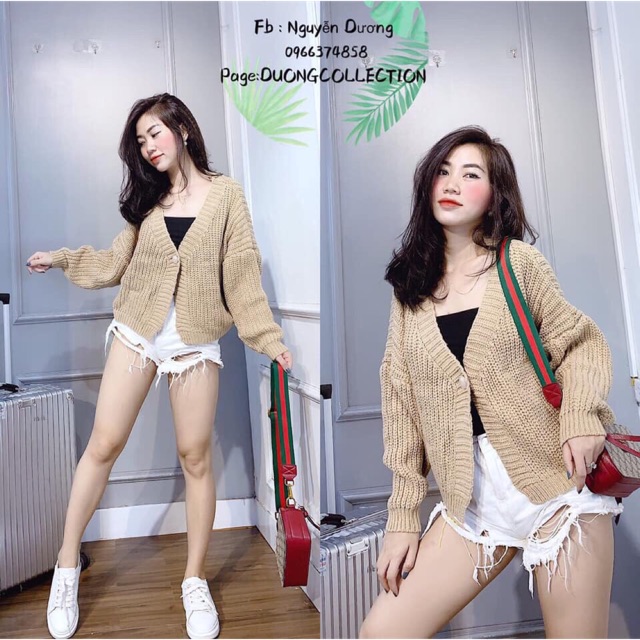 Áo cardigan 1 cúc siêu hot mã 453