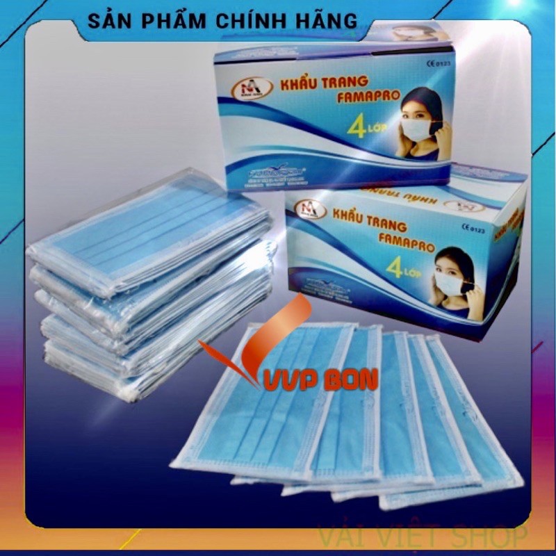 COMBO 4 hộp khẩu trang yte giấy khoán khuẩn