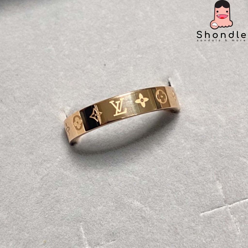 Nhẫn LV Unisex Thép 316L Không Gỉ Hot Trend 2022