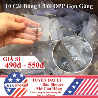 COMBO 10 MÓC DÁN TƯỜNG TRONG SUỐT
