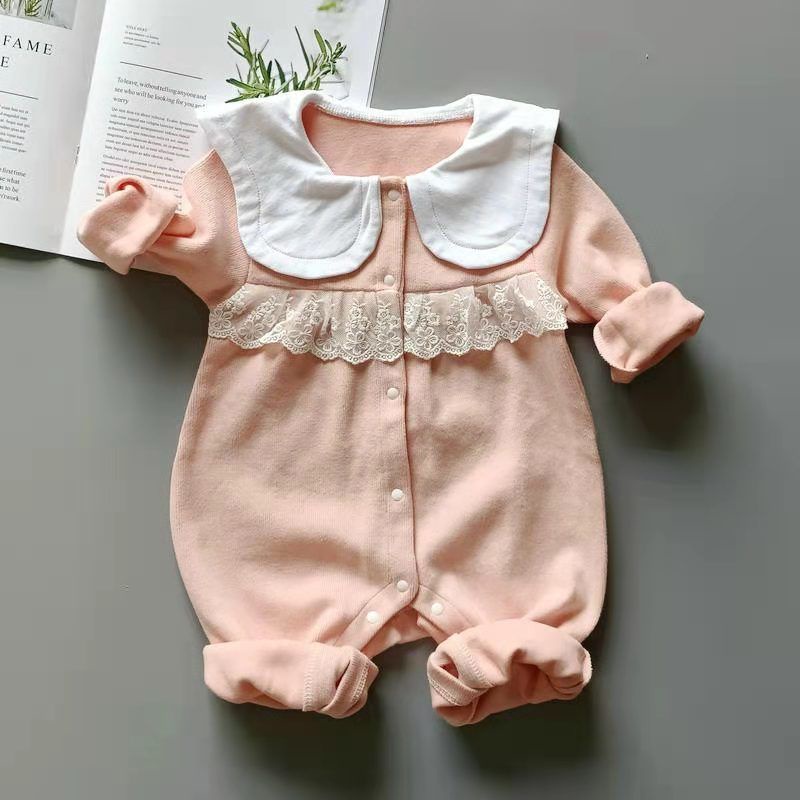 Bộ áo liền quần dễ thương cho bé sơ sinh