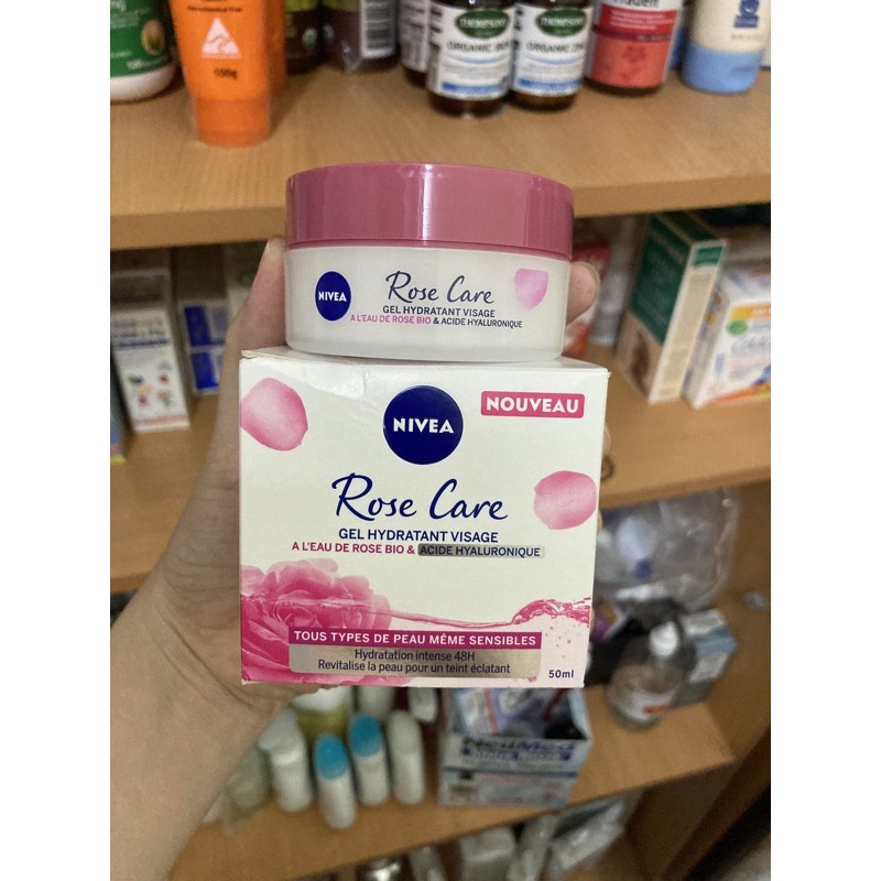 Kem dưỡng ẩm Rose Bio Nivea hoa hồng hữu cơ 50ml