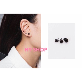  khuyên tai titan nam nữ viên bi nhỏ siêu bền không dị ứng không gỉ UNISEX BTS