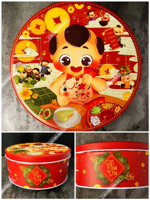 Hộp Thiếc Tết 2020 - [TẶNG TÚI QUÀ BIẾU] | BigBuy360 - bigbuy360.vn