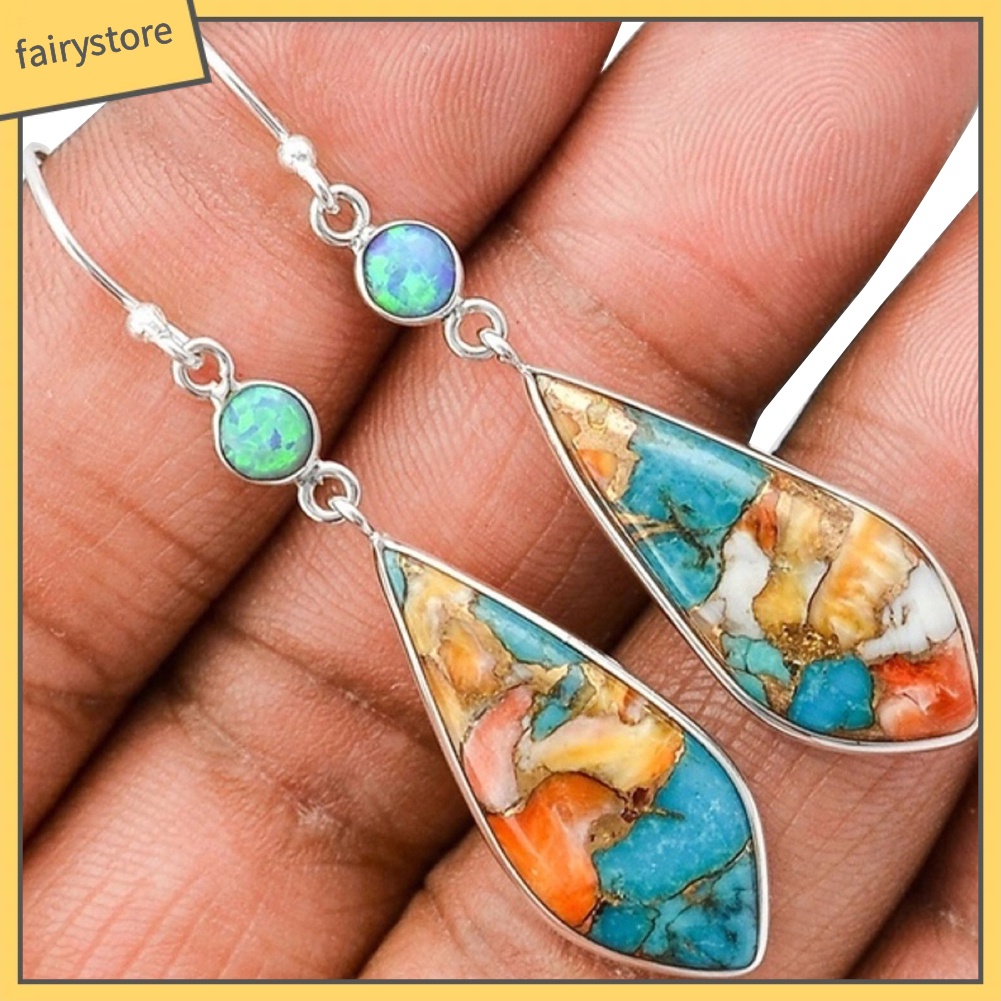 Khuyên Tai Đính Đá Nhân Tạo Phong Cách Cổ Điển Dành Cho Nữ