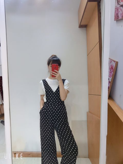 Sét áo phông yếm chấm bi (kèm ảnh thật) | BigBuy360 - bigbuy360.vn