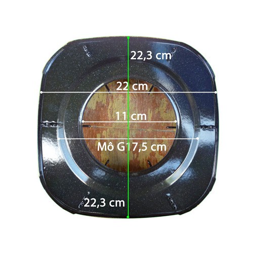 Kiềng vuông bếp gas dương mặt inox và mặt men