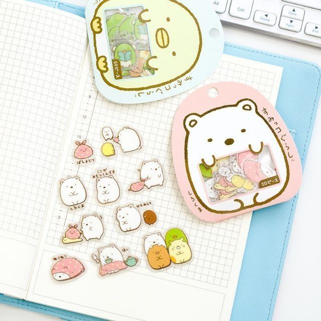 Sticker hình dán 50 miếng hình Molang dễ thương