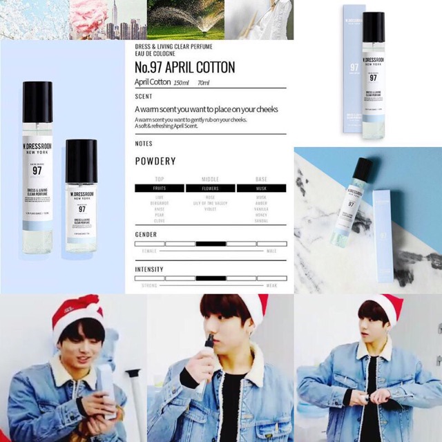 Nước xịt thơm W.Dressroom Hàn Quốc các OPPA tin tưởng lựa chọn