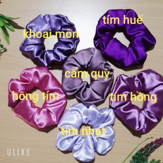 Giá sỉ - Cột tóc vải Scrunchies lụa tơ cao cấp ( ảnh tự chụp)